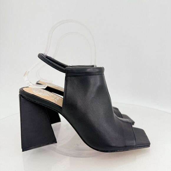 Vince Camuto Avangila Women's Open Toe Leather Heeled Sandal Black Size 6 M - Picture 3 of 15